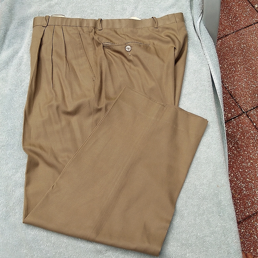 Silk Cotton Blend W36 Dress Pants